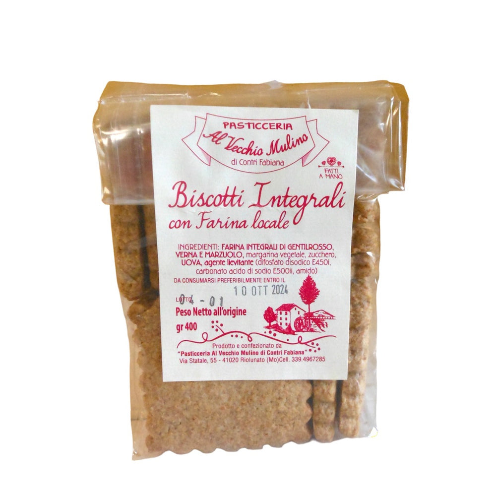 Biscotti Integrali con Farina locale - fatti a mano 400 g